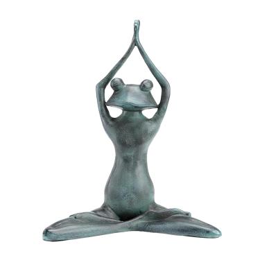 Imagem de Escultura de jardim SPI Home Stretching Yoga Frog 21090