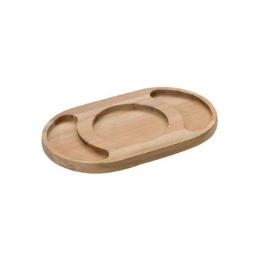 Imagem de Petisqueira 3 Divisórias Tramontina 13267052 24x15cm Madeira Natural