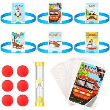Imagem de Jogo de adivinhação Sumind Headband Game Fun com cartões ilustrados