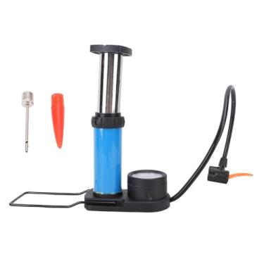 Imagem de Bomba de Piso de Bicicleta, Portátil Aço Inoxidável Ciclo do Piso do Piso Inflador 120psi Bitola para Baias de Montanha de Estrada Brinquedos Infláveis