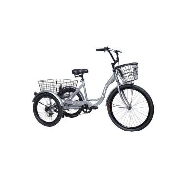 Imagem de Triciclo Deluxe com marcha Prata - Dream Bike