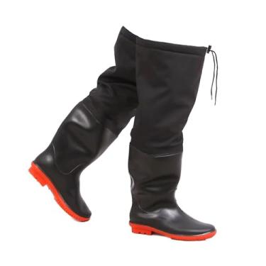 Imagem de Waders Botas De Veludo PVC À Prova D'água, Botas De Pesca E Caça De Cano Alto De 60 Cm Para Homens E Mulheres, Antiderrapantes(47 EU)