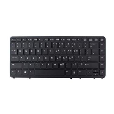Imagem de ACOMPATIBLE Teclado de substituição para laptop HP EliteBook 840 G1 G2 / 850 G1 G2 / HP ZBook 14 Mobile Workstation Series com luz de fundo (moldura preta sem ponteiro)