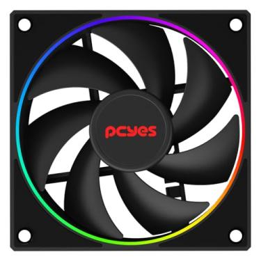 Imagem de COOLER FAN PARA GABINETE VISION BLACK VULCAN 120MM PCYES - FVBV120