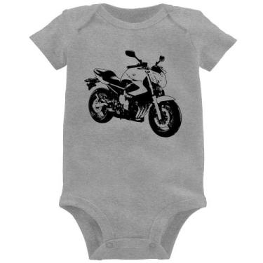 Imagem de Body Bebê Moto XJ6 N Art - Foca na Moda, Cinza, G