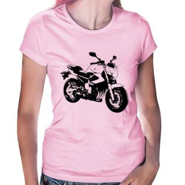 Imagem de Baby Look Moto XJ6 N Art - Foca na Moda, Rosa bebê, GG
