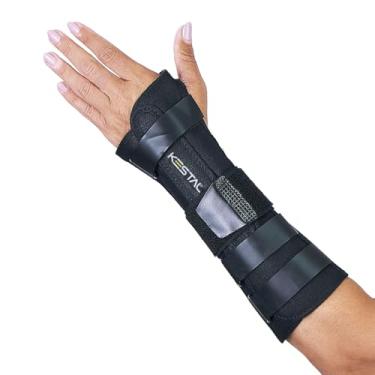 Imagem de Kestal Munhequeira Tala Longa para Punho Unilateral, protetor de punho, órtese Preto, Esquerda, G