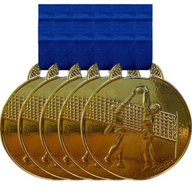 Imagem de Kit 30 Medalhas Campeonato Futsal Futebol 3,5 Cm Premiação Modelos: vôleyball