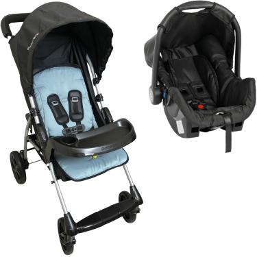 Imagem de Carrinho de Bebe Passeio com Bebe Conforto Galzerano Romano Blue