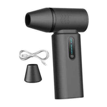 Imagem de Ｂｅｓｇａ Mini Mini Ventilador de alta velocidade Fan de 6 engrenagem Snovador de neve portátil de carro ajustável para computador de resfriamento, Preto