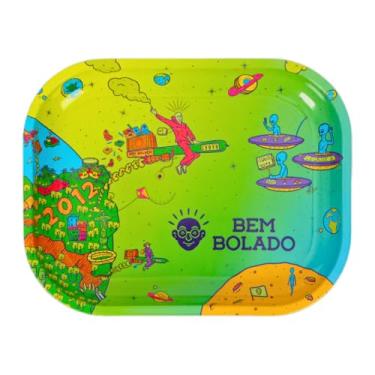 Imagem de Bandeja de Ferro Bem bolado Pequeno Verde