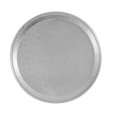 Imagem de Restaurantware -Foil Lux Bandejas redondas para alimentos de 30 cm, 50 travessas descartáveis – tampas vendidas separadamente, congeláveis, pratos de festa de alumínio, ideais para pratos de vegetais