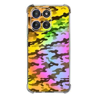Imagem de Beaucov Capa para Moto G Stylus 2025, moda camuflagem colorida camuflagem proteção contra quedas capa à prova de choque TPU capa protetora de corpo inteiro resistente a arranhões para Motorola Moto G