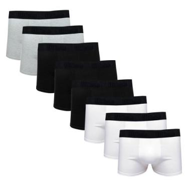 Imagem de Kit 8 Cuecas Masculinas Boxer Cotton Basic Wilson Colors, G