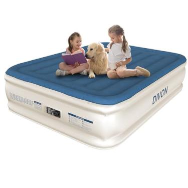 Imagem de DIVON Colchão De Ar Completo Com Bomba Embutida, Colchão Inflável De 18'' Que Engrossa Em 3 Minutos, Colchão Inflável Dobrável, Colchão De Ar Portátil De Tamanho Normal Para Camping, Viagens E Chão