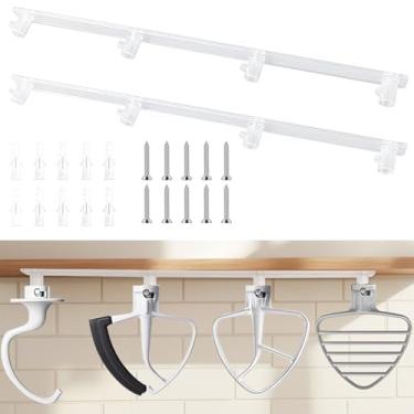 Imagem de SIUDANGKA Suporte de fixação para batedeira compatível com acessórios e acessórios para batedeira KitchenAid, organizador de acessórios para misturador de cozinha