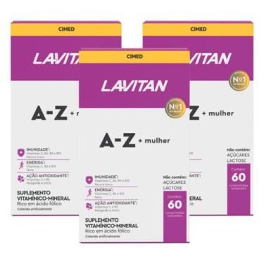 Imagem de Lavitan mulher + az kit 3 caixas com 60 cimed vitaminas saude feminina
