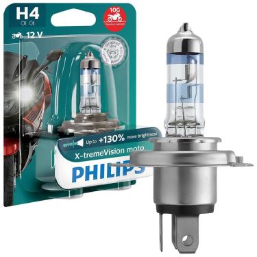 Imagem de Lâmpada Farol X-TremeVision H4 130% Mais Iluminação 12V 60/55W Philips 12342XVMBW