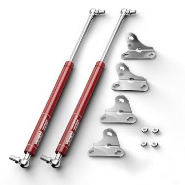 Imagem de Vepagoo Amortecedores a gás de 30 cm 30,4 kg/300N para tampa pesada, caixa de ferramentas para cama de trailer, porta de armário de escotilha de barco, mola de suporte de elevação resistente com