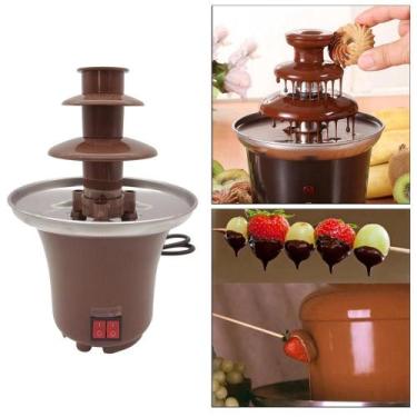 Imagem de Mini Panela Fondue Cascata Torre Fonte De Chocolate 45W 110V