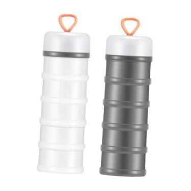 Imagem de WeiLaiKeQi 2 recipientes de proteína, recipientes para armazenamento de alimentos, dispensadores de proteína portáteis, 5 empilháveis ​​para academia, esportes e