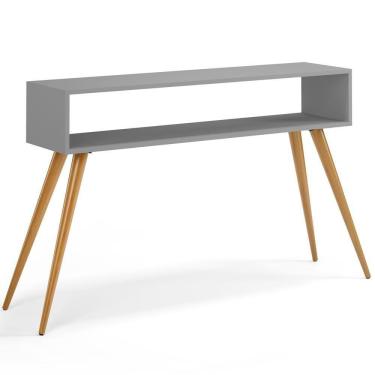 Imagem de Aparador Para Sala De Estar Pés Palito Mônaco L03 Cinza