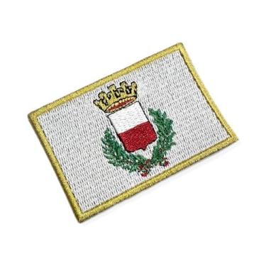 Imagem de BC0238-001 Bandeira Lucca Itália Patch Bordado 7,5x5,0cm - BR44