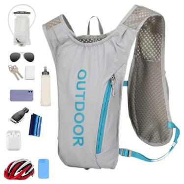 Imagem de Mochila de hidratação, colete em corrida,5L Backpack Water Running Collect - Tiras leves, respiráveis ​​e ajustáveis ​​bolsa de ciclismo para homens, mulheres e maratonistas