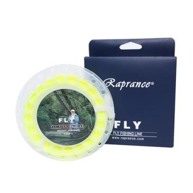 Imagem de Raprance Linha De Pesca Com Mosca Flutuante 2 Laços Soldados, Peso Para Frente, 100 Pés, Água Doce E Salgada 5 Pés (Amarelo Fluorescente)