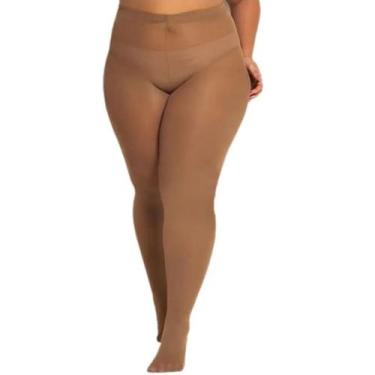 Imagem de Meia-Calça Feminina Trifil Fio 80 Opaca Plus Size W06100, 2XG, NATURAL