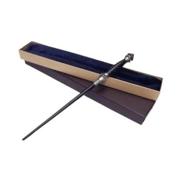 Imagem de varinha mágica com núcleo de metal cosplay para crianças com caixa - o