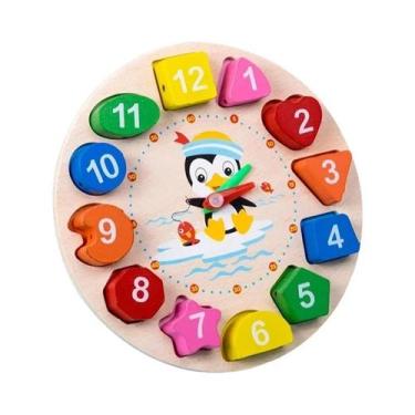 Imagem de Brinquedo Educacional 3D De Madeira Colorido Montessori Para Crianças 