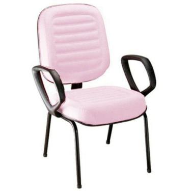 Imagem de Cadeira Para Escritório Diretor Gomada Linha Blenda Rosa - DESIGN OFFI