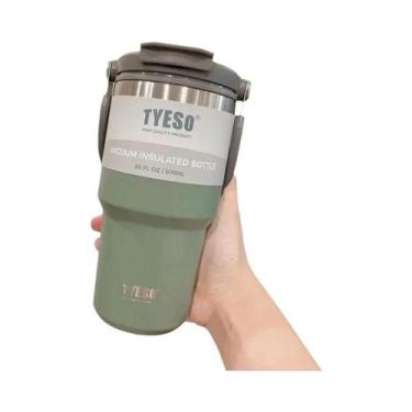 Imagem de Caneca Térmica de Aço Inoxidável com Alta Capacidade - Garrafa Térmica