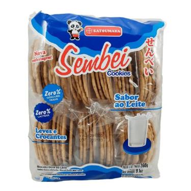 Imagem de Cookie Sembei Sabor ao Leite 260g