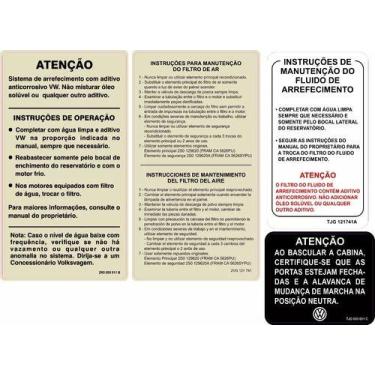 Imagem de Adesivos Etiquetas De Advertência Kit Para Caminhão Volkswag - SPTS