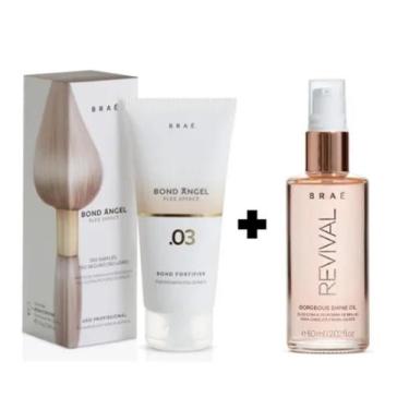 Imagem de Kit Braé Bond Angel Fortificante 100g+Oil Gorgeous Shine Revival Braé 