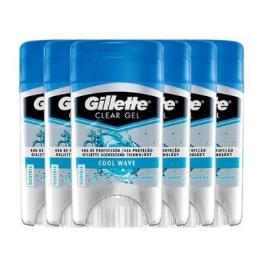 Imagem de Kit Desodorante Gillette Mini Gel Cool Wave 45g - 6 Unidades