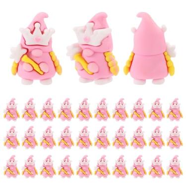 Imagem de SAVITA 30un Mini Gnomos, PVC Gnomos Princesas Fofos com Chapéu Coroa Decorações Divertidas Tema Festa Acessórios Práticos para Festa Aniversário Mesa Escritório Casa Decoração