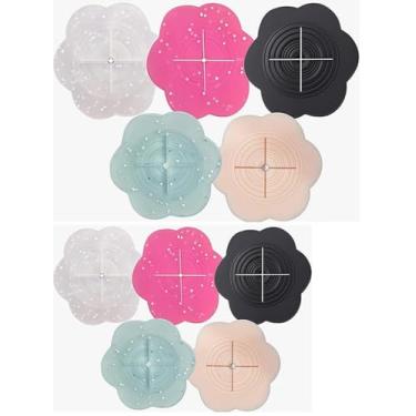 Imagem de 10PCS Cinch Clips para roupas femininas, Clipes de vestido de volta Camisa Cincher Silicone Moda Cintura Apertador Clip para camisas Vestidos Blusas Tops " (Large+Small)