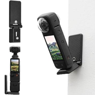 Imagem de JIEZRIN Suporte magnético compatível com Insta360 X5 X4, suporte magnético para câmera com parafuso de 1/4 para câmera de ação Insta 360 X5/X4/X3/GO 3S/DJI Osmo Pocket 3/Action 5/4 Pro Hero13 e mais