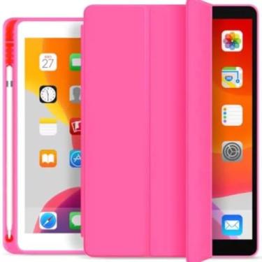 Imagem de Capa Case PREMIUM Anti Impacto com função sleep e suporte para Apple Pencil - compatível com iPad Air 4 e iPad Air 5 De 10.9 Polegadas (Pink)