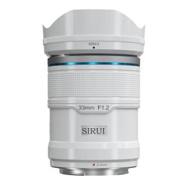 Imagem de SIRUI Lente de foco automático Sniper de 33 mm, lente de câmera APS-C grande angular F1.2 para montagem Z, branca