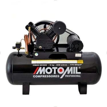 Imagem de Compressor de Ar Motomil CMAV-20/200 - 175LBS 5,0HP, 380/660V