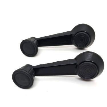 Imagem de Par de Manivela vidro Fusca Kombi Caminhões 1977 a 1983 Preta - Kaisa