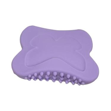 Imagem de KiBcsLic Escova Gua Sha Leve Versátil Portátil Manual Ferramenta de Massagem Placa de Silicone Guasha para Pernas Costas Escritório Viagem Mulheres, Roxo