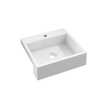 Imagem de Cuba Semi Encaixe Quadrada Xq355w Colorida Branca