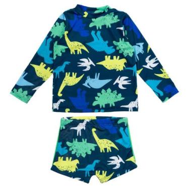 Imagem de Conjunto Infantil Praia Menino Camisa Sunga Proteção Solar - Fofotinho