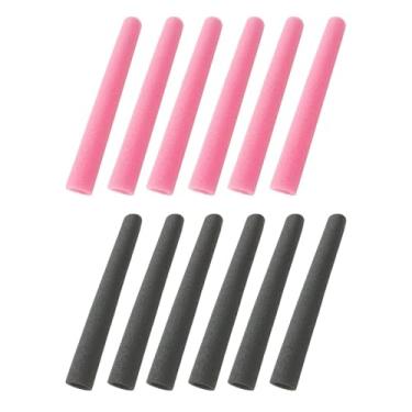 Imagem de simhoa 12 peças de mangas de espuma para trampolim, protetores de cano, capas protetoras para cama de salto, acessórios para trampolim infantil, Rosa E Preto