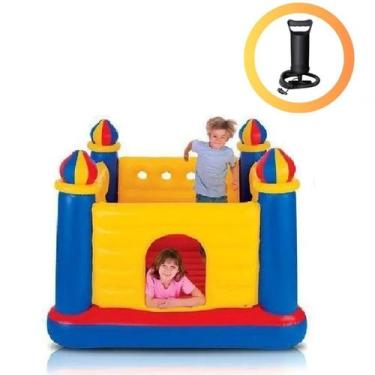 Imagem de Pula Pula Inflável Castelo Encantado Cama Elastica + Bomba - Intex, Am